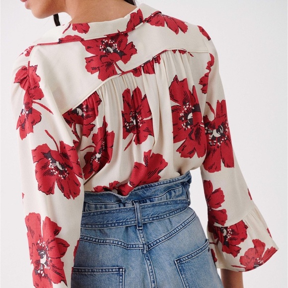 NWT ba&sh Keddy Blouse Top - Picture 2 of 15